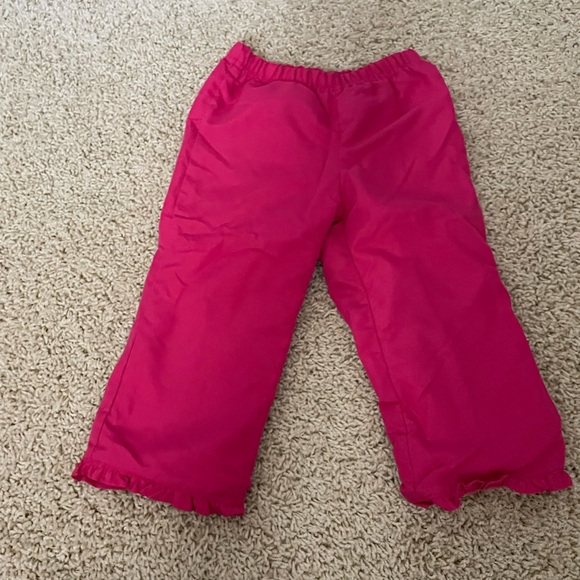 Old navy pink hooded winter snow jacket & pant set pink girls toddler 2T - Picture 3 of 5